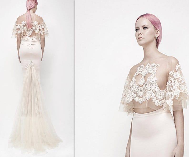 2 Piece Wedding Dress Two Piece Wedding Dress Non Etsy