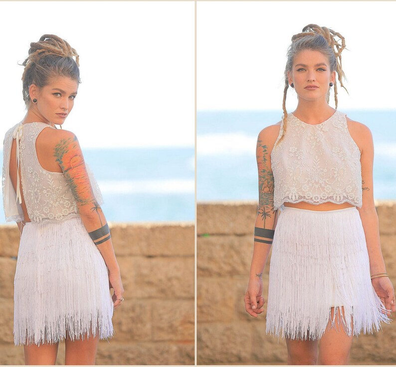 Short Wedding Dress Short Lace Wedding Dress Beach Wedding Etsy