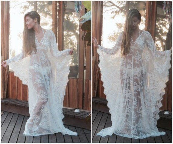 lace beach kaftan