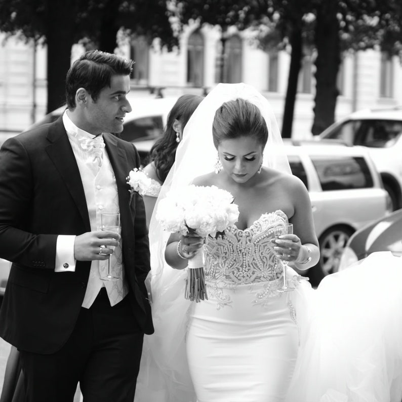 Custom Made Wedding Dress Unique Bridal Dress Designer Etsy