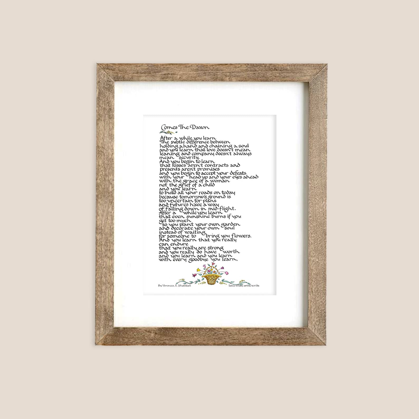 Comes the Dawn Inspirational Poem Instant Download | Etsy