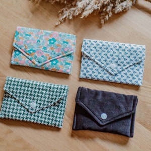Pochette « Rosa » - plusieurs coloris - Noir - liberty - Pied de poule - Etnik - Homme ou femme Mixte