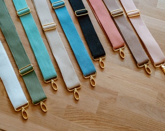 Sangle 40 mm avec attache clip pour nouvelle version Banane // Rose // Noir // blanc // bleu // Vert // beige // marron