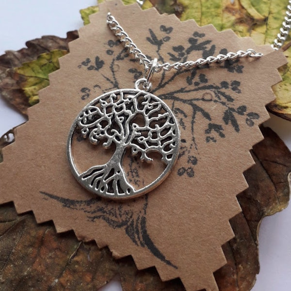 Tibetan Tree of Life Healing Necklace.  Silver Tree of Life Jewellery, Nature Jewellery, woodland jewellery, Tree of Life lover, wildlife