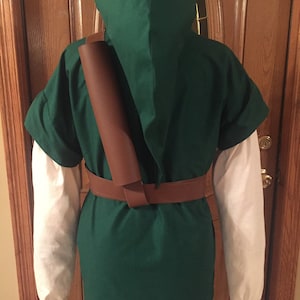 3 Piece Legend Of Zelda Link Costume, Cosplay, Elf or Warrior-Tunic, Hat and Belt/Strap Only-fr-woc