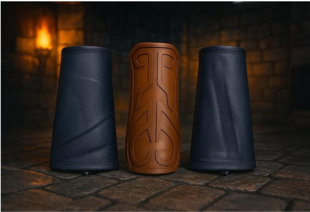 Handmade Legend of Zelda Inspired Cosplay Set ā Pair of Gauntlets & Arm Bracer for Link Costume, 3-piece Set, TP, Halloween, Fantasy Cosplay - Etsy