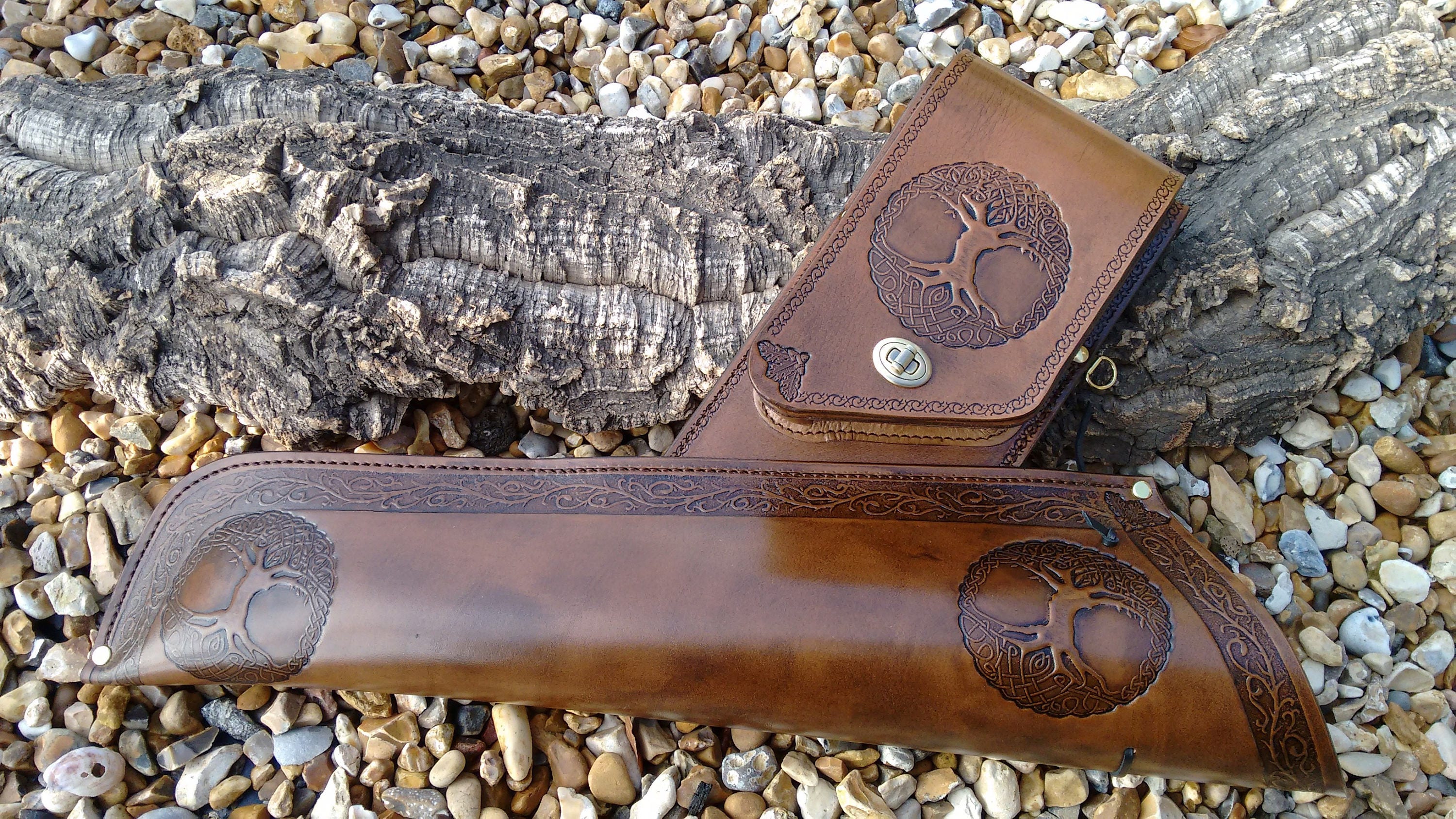Right or Left Handed Leather Archery Side Quiver Embossed With Etsy