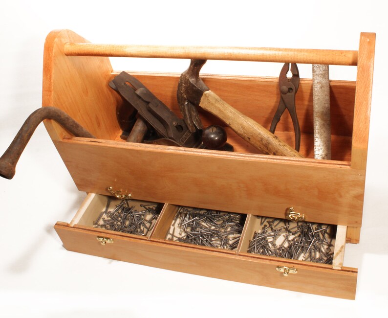 Wood Box Wood Toolbox Handmade Wooden Box Wooden Toolbox Etsy