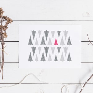 Carta Vacanze Albero Scheda dell'albero di pino Biglietto di Natale Albero Albero Natale Abete Albero di Natale