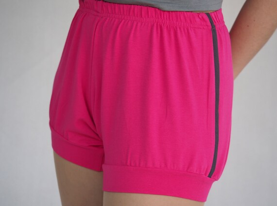 Hot pink top yoga shorts