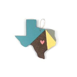 Texas Heart Ornament