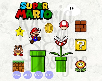 Mario Svg Etsy