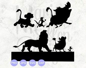 Download Free Lion King Silhouette Etsy SVG Cut Files