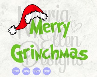Merry Grinchmas Svg Etsy