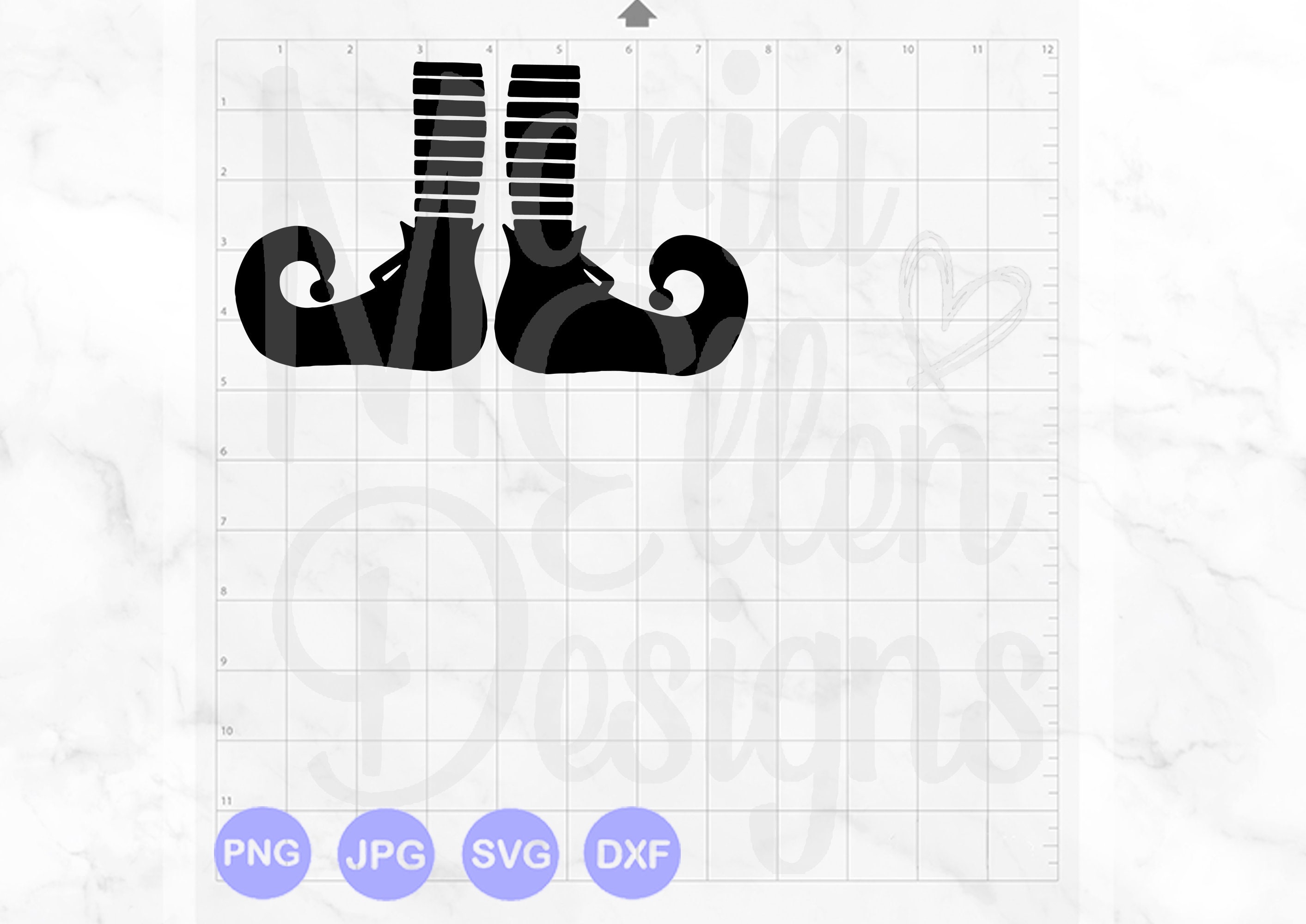 Elf shoes silhouette svg elf svg elf shoes vector elf shoes | Etsy