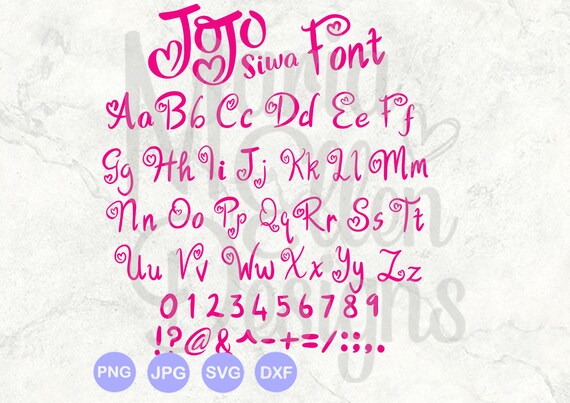Download Jojo Siwa style font svg Jojo Siwa svg Jojo Siwa heart svg ...