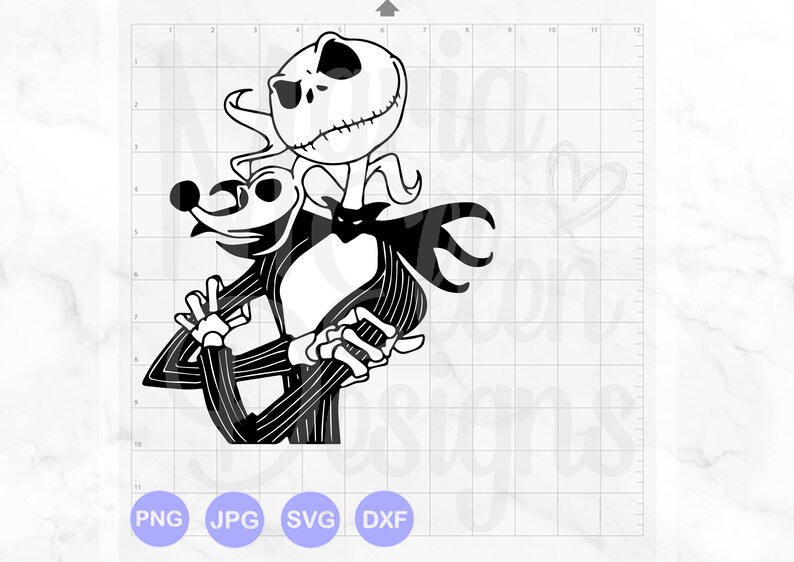 Jack Skellington svg Jack and Zero svg Nightmare Before | Etsy