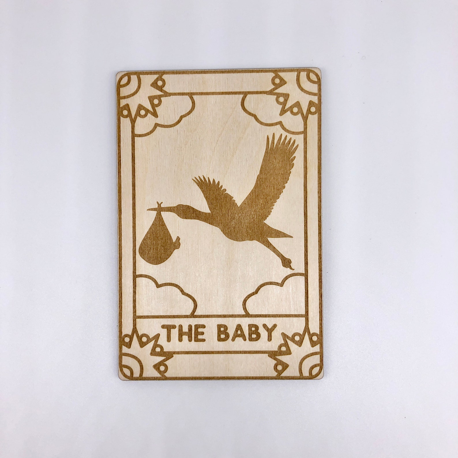 The Baby Tarot Card Pregnancy Announcement Unique Pregnancy Etsy