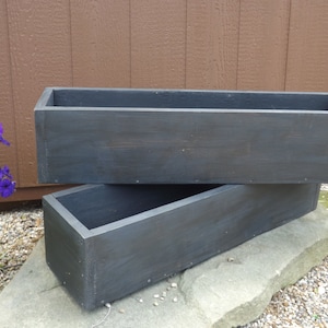 Window nox/Outdoor planter boxes/window planter/flower box/table trough/Cedar window planter/Wood planter box