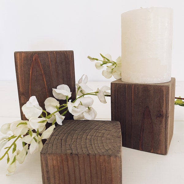 Wood candle stand/Candle holder, various sizes