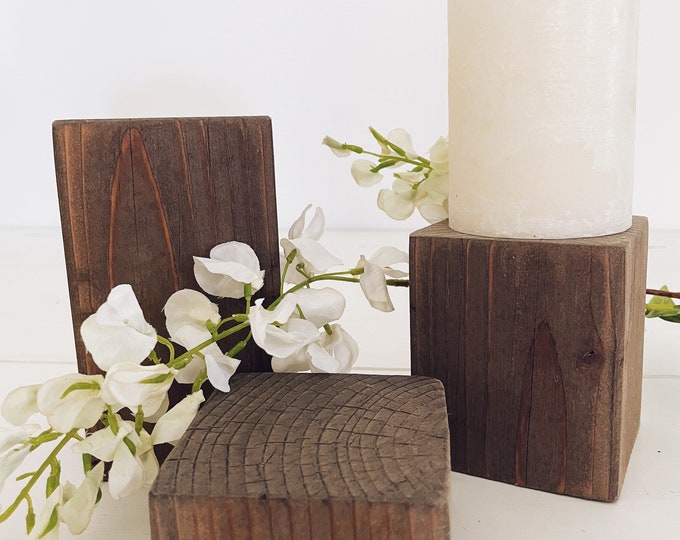 Wood candle stand/Candle holder, various sizes