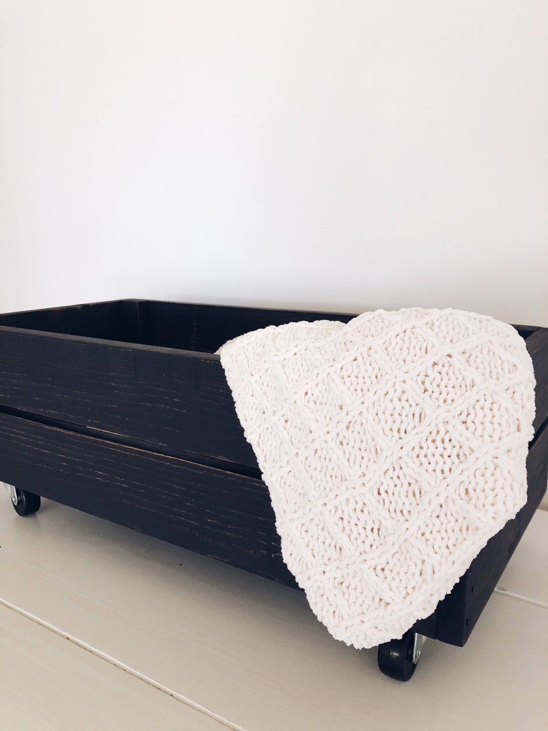 Wood Crate/storage Crate/crate/wood Storage Box/storage Bin/under Bed ...