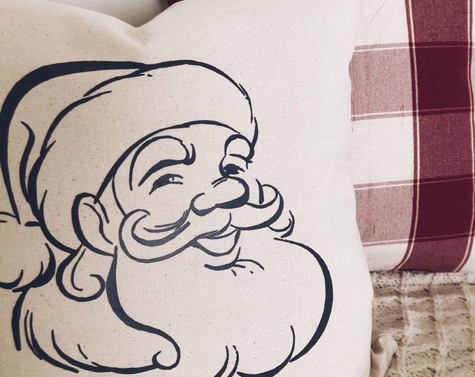 Santa Claus Pillow Cover/Christmas Pillow/Decorative Pillow