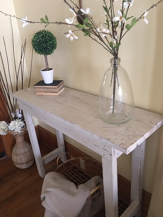 Entry Table Wood Table Entryway Table Entry Etsy