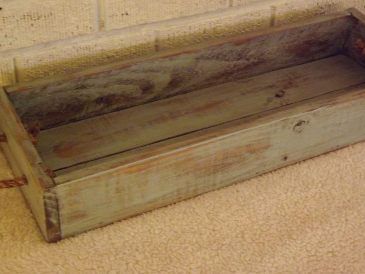 Wood planter/centerpiece/indoor/outdoor/table tray/serving tray/table