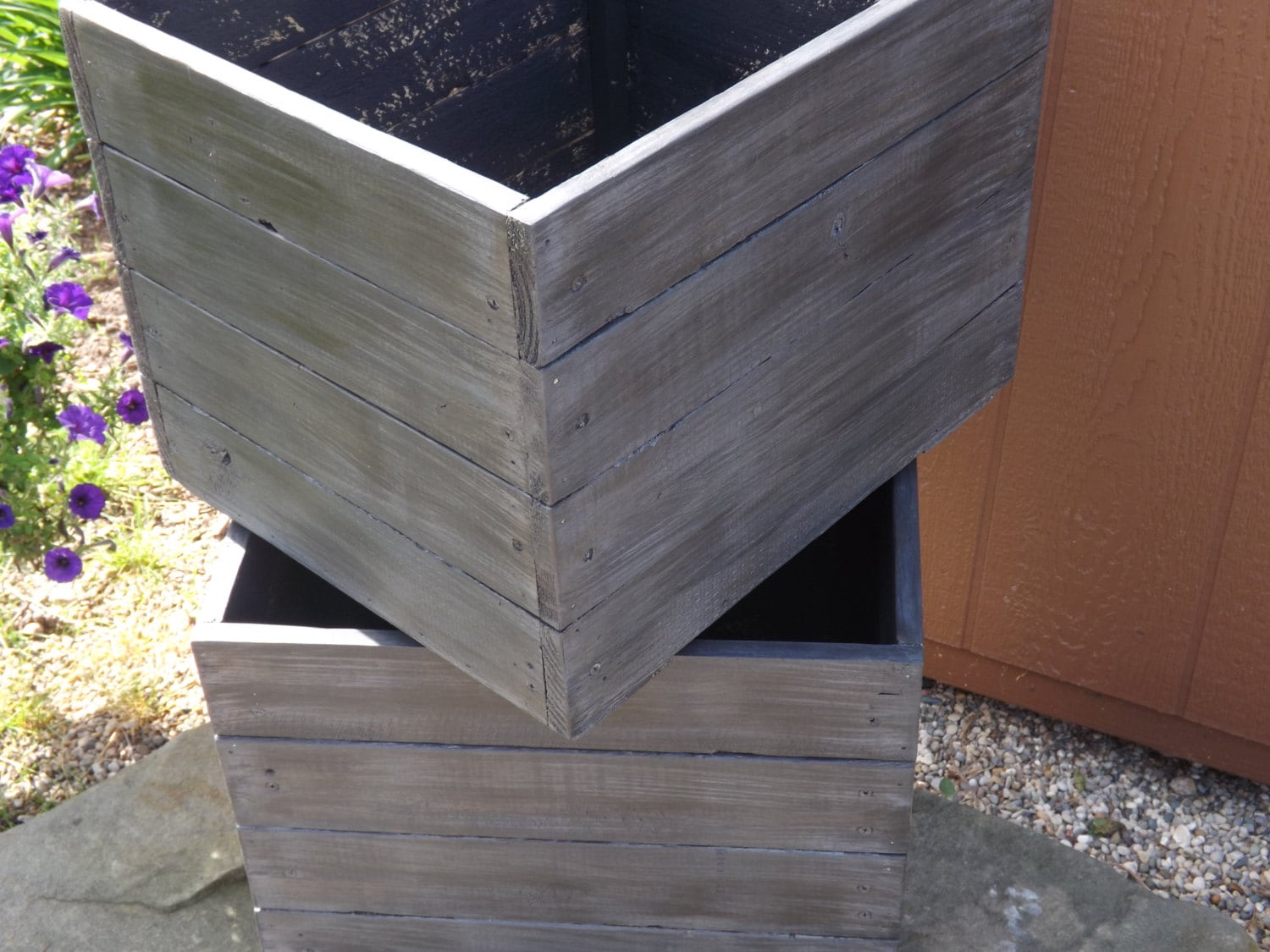 Wood planter box/Painted/stained planter boxes/flower box/storage/Mud