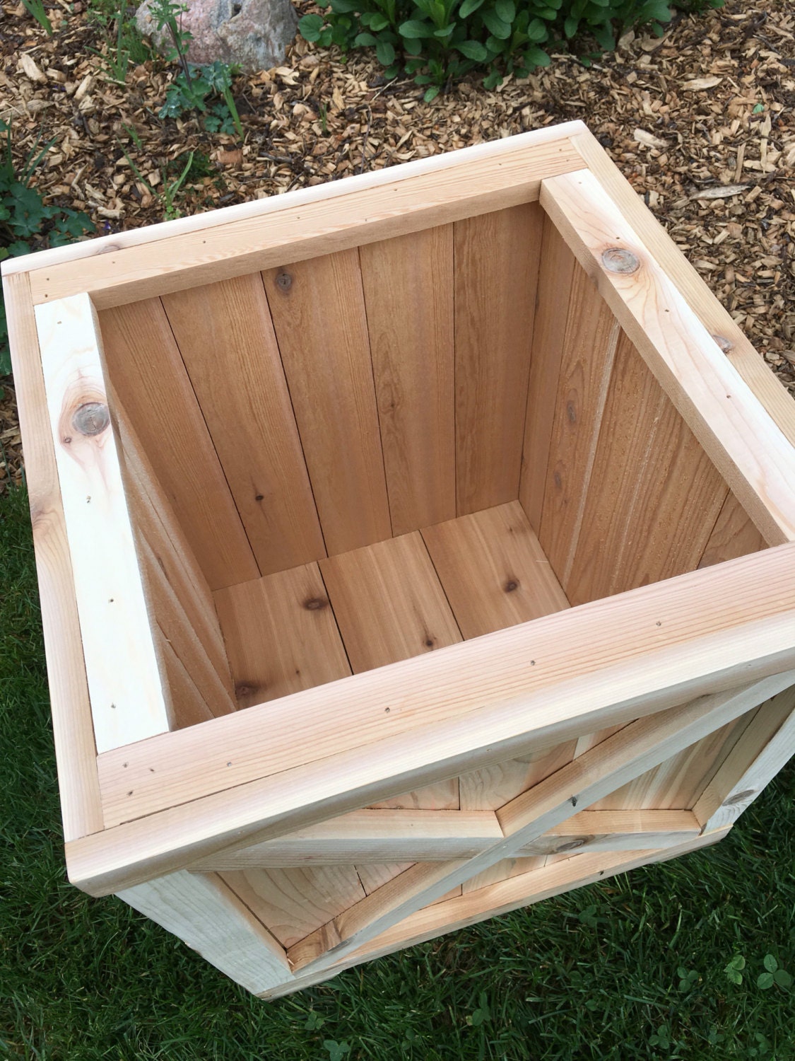 Cedar planter box/Planter/Wood planter/Cedar box/Outdoor ...