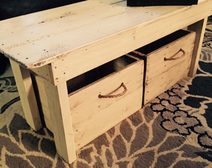 Coffee table/Wood table/Farmhouse table/Entryway bench/Mudroom bench