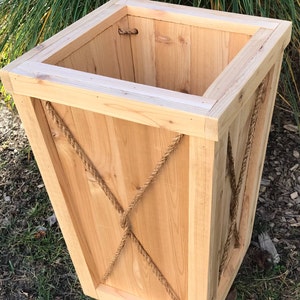 Entryway planter/Tall planter/flower box/Entrance planter/Wedding/Outdoor wood planter/Wood planter box