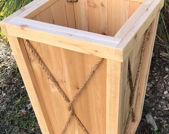 Entryway planter/Tall planter/flower box/Entrance planter/Wedding/Outdoor wood planter/Wood planter box