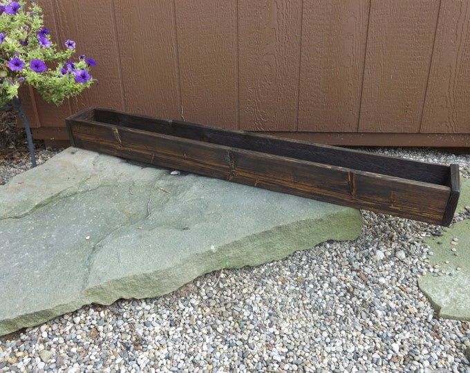 Wood tray/Trough/Table trough/planter box/flower box/table centerpiece/wedding box/Succulent planter