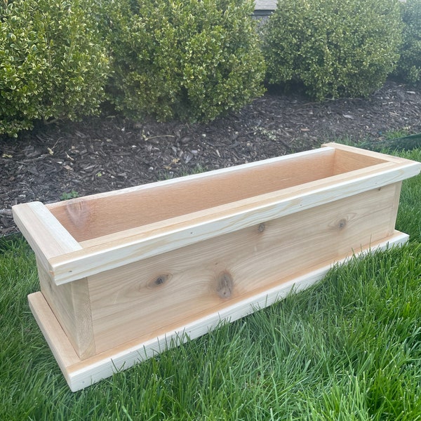Cedar Planter Box Etsy
