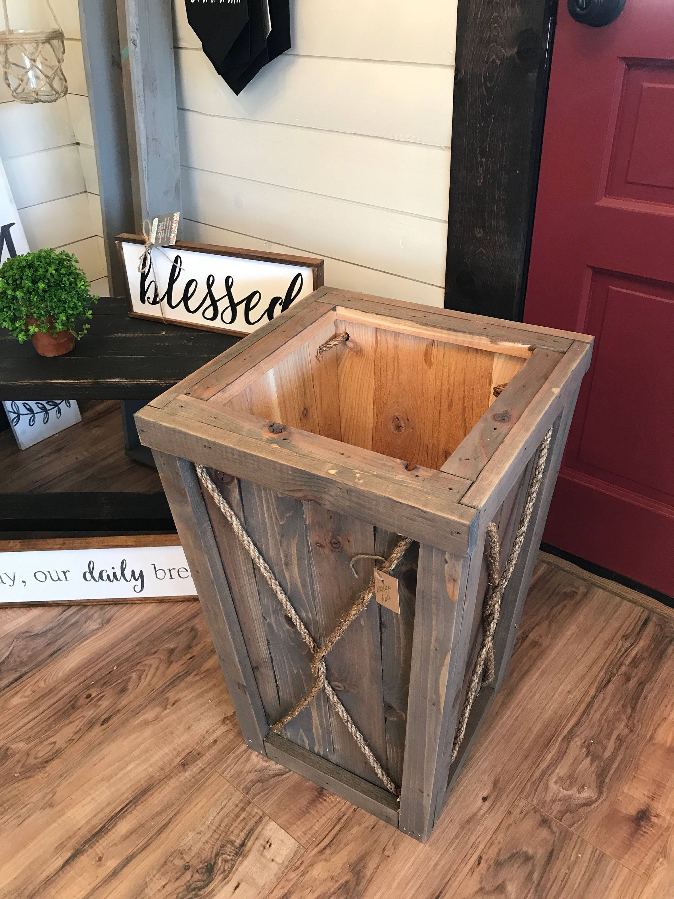 Tall planter/flower box/Entrance planter/Wedding/Outdoor wood planter