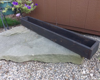 Wood tray/Trough/Wood table centerpiece/wedding box/planter box/indoor outdoor planter/table trough/Wood planter box/Succulent planter