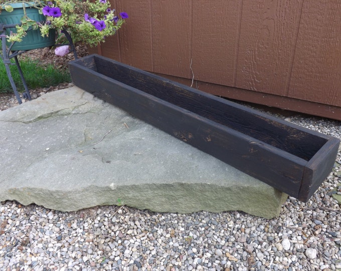 Wood tray/Trough/Wood table centerpiece/wedding box/planter box/indoor outdoor planter/table trough/Wood planter box/Succulent planter