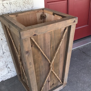 Entryway planter/Tall planter/flower box/Entrance planter/Wedding/Outdoor wood planter/Wood planter box/Christmas tree base