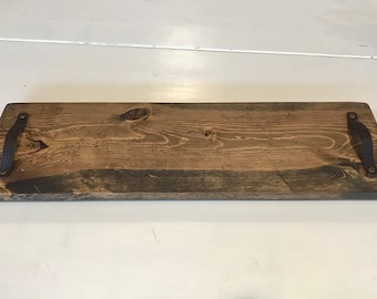 Wood tray/Dark walnut/centerpiece/indoor/outdoor/wedding/tray/table tray