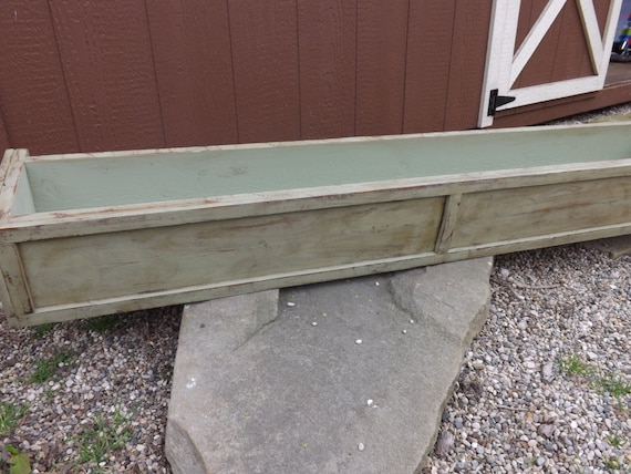 Distressed Cedar Window Box Wood Planter Box Etsy