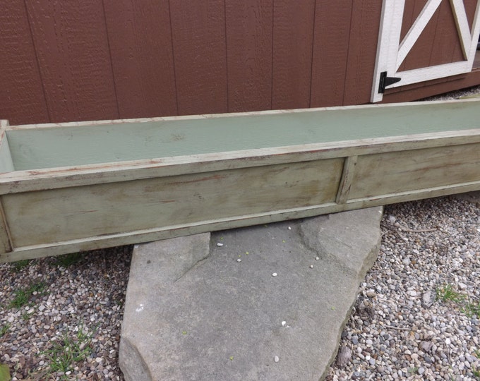 Distressed cedar window box/Wood planter box