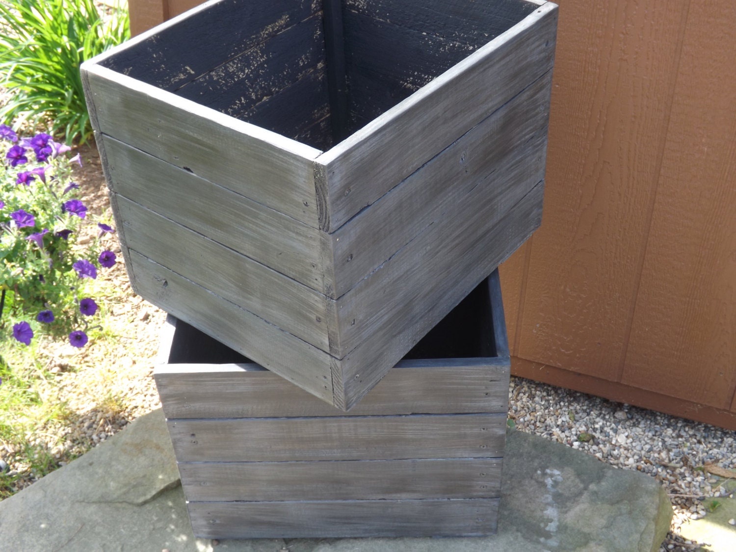 Wood planter box/Painted/stained planter boxes/flower box/storage/Mud