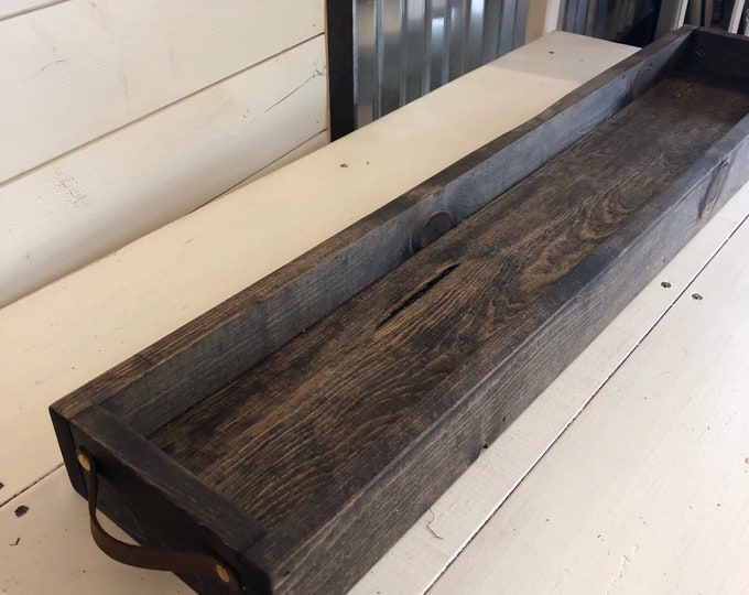 Wood Table Trough, Wood Tray, Decorative Tray, Table Trough