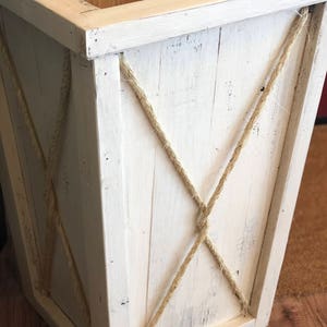 Tall wood planter/Entryway planter/Wedding planter/Wood planter box