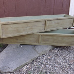 Distressed cedar window box/planter box/flower box/Wood planter box image 1