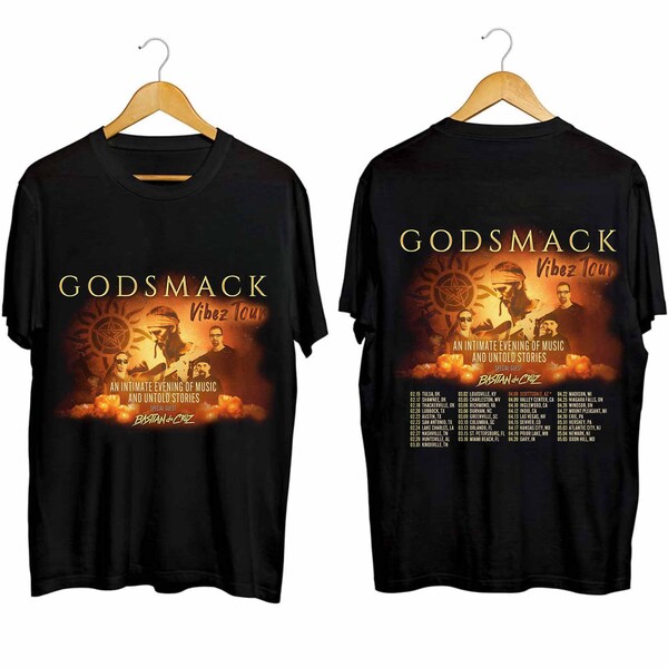 Godsmack Vibez 2024 North American Tour Shirt, Godsmack Band Fan Shirt, Godsmack 2024 Concert Shirt, Godsmack Shirt For Fan