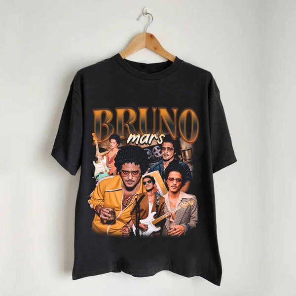 Vintage Bruno Mars 90s Shirt, Bruno Mars Bootleg Tee, Retro Bruno Mars Shirt For Fan, Bruno Mars Unisex Y2k Clothing, Bruno Mars Gift