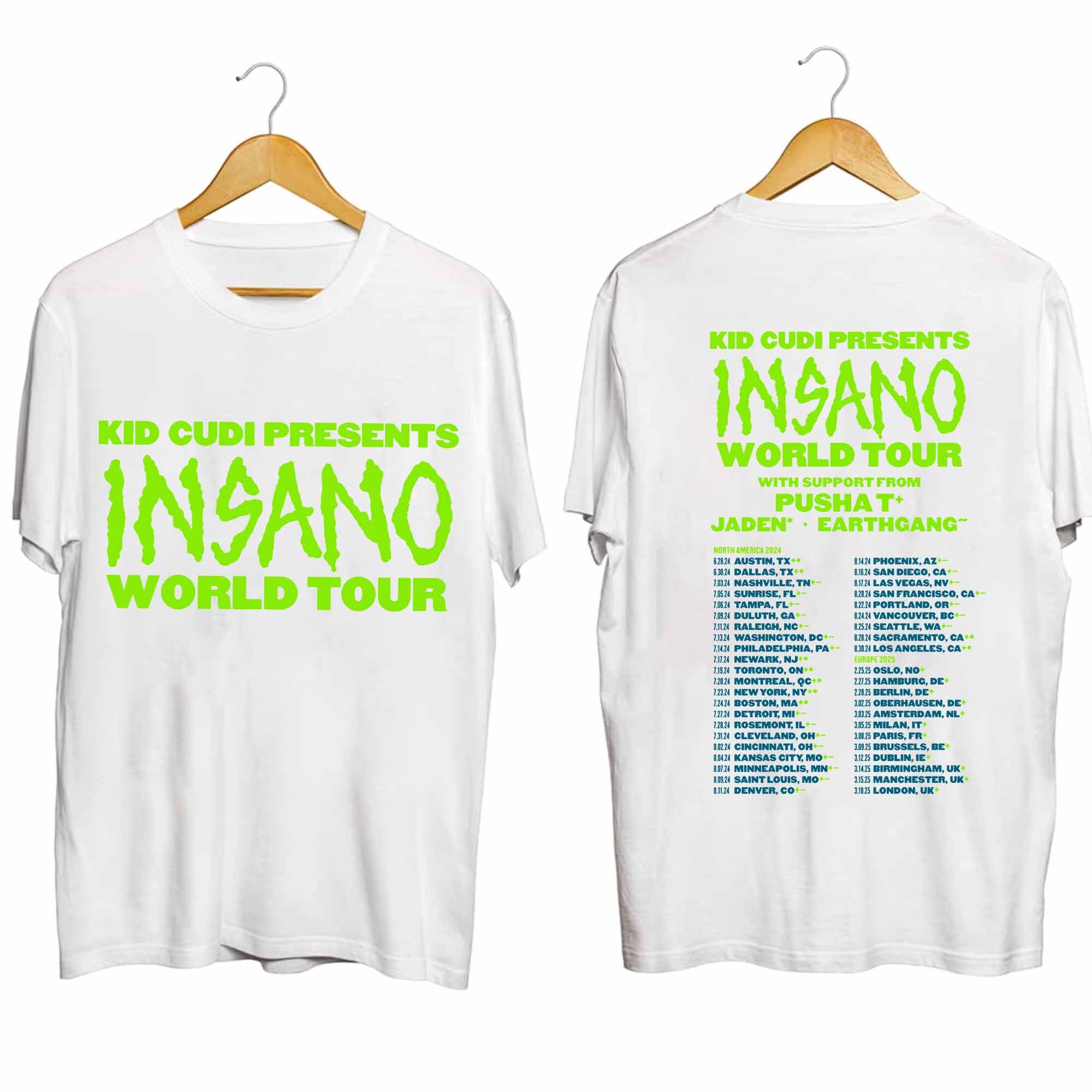 Kid Cudi - Insano World Tour 2024 Shirt